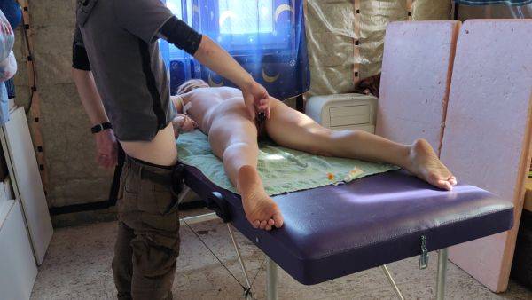 Redhead Tattooed Girl Come For Massage But He Undressed Her Fully And Playing With Her Hairy Pussy. Voyeurs Cam 4k - hclips.com on poweredporn.com