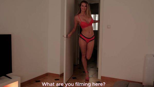 Impossibly perfect blonde sucks lucky dude's dick - anysex.com on poweredporn.com