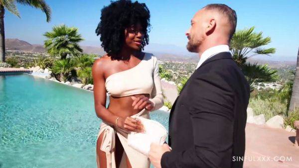 Miss! - a hot interracial babe caught on the beach by a big black cock - sexu.com on poweredporn.com