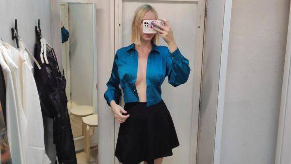 Try On Haul Transparent Clothes Completely See-through. At The Mall. See On Me In The - voyeurhit.com on poweredporn.com