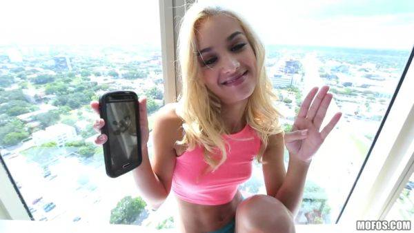 Petite Chick's Tiny Pussy - pretty petite blonde slut Uma Jolie - xhand.com on poweredporn.com