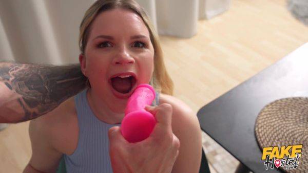 Katarina Rina pleasures bearded dude in the living room - xtits.com - Czech Republic on poweredporn.com