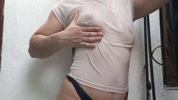 Sexy Very Hot Indian Treats You Without A Bra With A Very Tight And Wet T-shirt Just Like Her Pussy, She Wants You To Get Hard A - desi-porntube.com - India on poweredporn.com