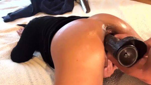 Triple Fisting and Dildo Fucking Giant Pussy - drtuber.com on poweredporn.com