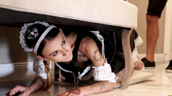 Maid with skinny ass treats her master in charming porno perversions - hellporno.com on poweredporn.com