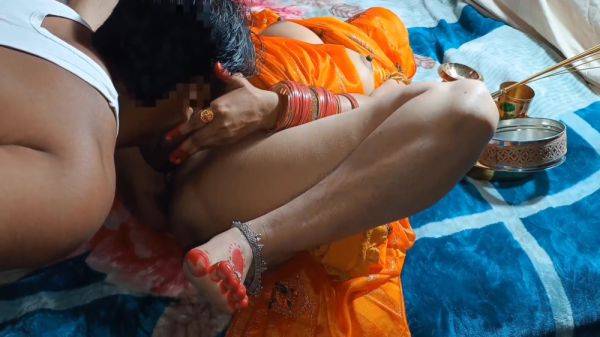 Honey Moon In Karwa Chauth Special Indian Cauple 18 Min - hclips.com - India on poweredporn.com