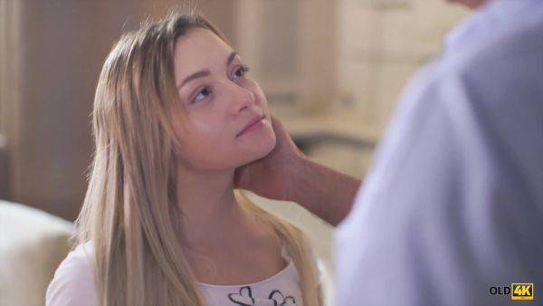 Skinny student Olivia Devine is drowning in erotic pleasures with her elderly stepfather. - anysex.com on poweredporn.com