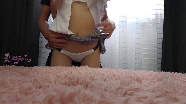 Slender amateur with perfect ass gets creampied - anysex.com on poweredporn.com