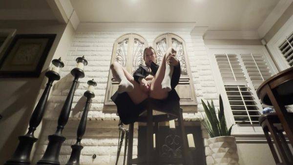 Horny Slut Has To Cum Even On Top Of The Bar Stool - upornia.com on poweredporn.com