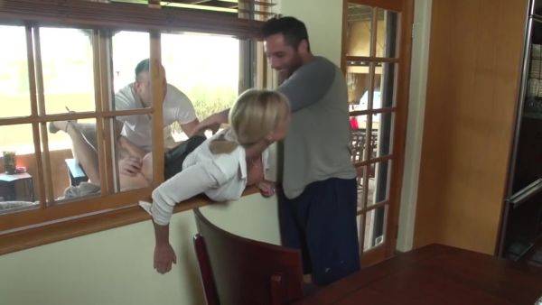 Gorgeous Blonde Milf Gets Gangbanged - txxx.com on poweredporn.com