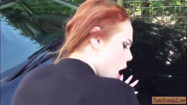 Pretty Redhead Public Sex In Countryside - Ella Hughes - videomanysex.com on poweredporn.com