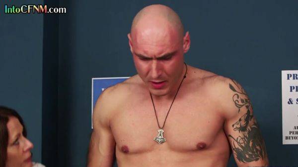 CFNM police voyeur watches 3some FFM HJ by her colleagues - txxx.com on poweredporn.com