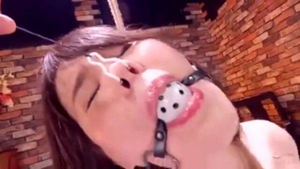 08419 Tied with rough rope and ball gagged - txxx.com on poweredporn.com