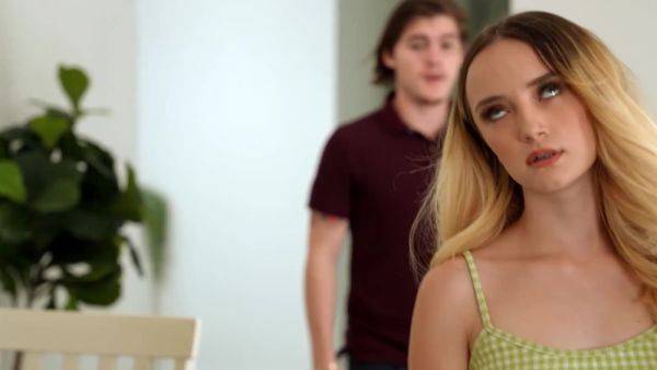 Creeper stepbrother finally talks stepsis into passionate fucking - anysex.com on poweredporn.com