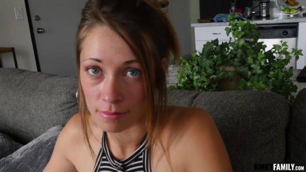 Small Tit Brunette Banged On The Floor - videomanysex.com on poweredporn.com