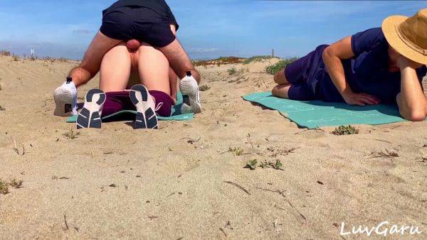 Cuckold watches his wife fucking with yoga instructor - anysex.com on poweredporn.com