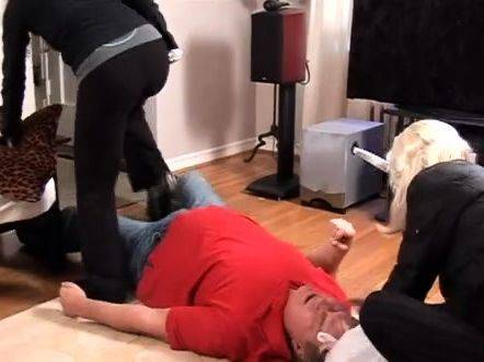 Mistress Olivia, Mistress T - Halloween Ballkickers - drtuber.com on poweredporn.com