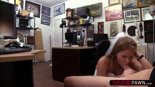 Shy Blonde Bride Gets Fucked By Shawn - hotmovs.com on poweredporn.com