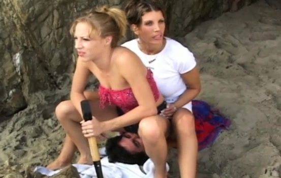 Cute chicks dominating a boy by sitting on his face - drtuber.com on poweredporn.com
