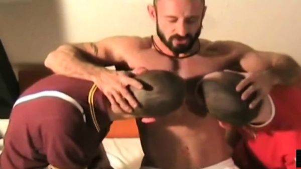 Amateur German jock fucks stud in 3some - drtuber.com - Germany on poweredporn.com