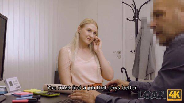 Blonde loaner's pussy pounded hard in HD reality casting - sexu.com - Hungary on poweredporn.com