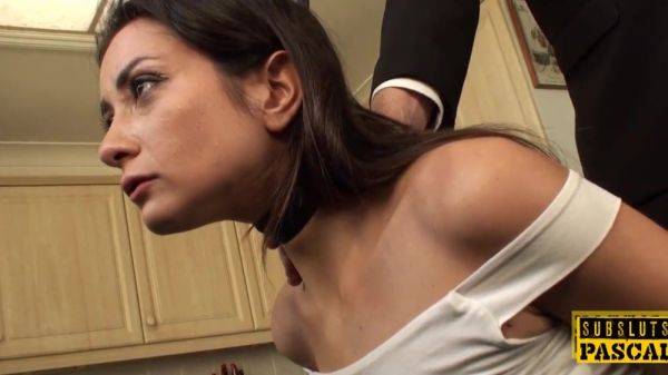 British babe squirts during intense anal pounding - anysex.com - Britain on poweredporn.com