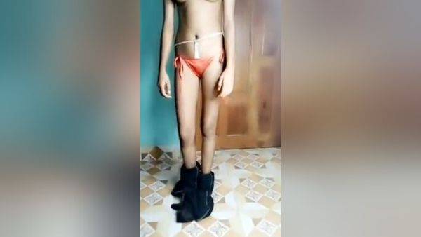 18 Years In Bangladeshi Hot Sexy Slim Girl Stiping For You - desi-porntube.com - India on poweredporn.com