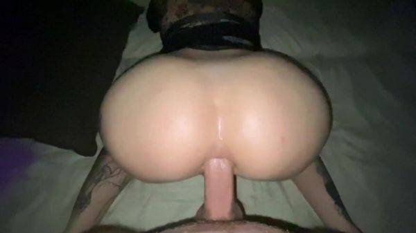 Ginger hottie gets a big dick in her bubble butt - anysex.com on poweredporn.com