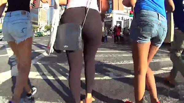 Thick Pawg In Tight Black Leggings Grabbed On Voyeur - hclips.com on poweredporn.com