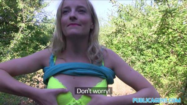 Cute Blondie Getting Banged Outdoors In The Sunshine - Dirty Diana - hclips.com - Czech Republic on poweredporn.com