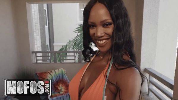 August Skye's oiled body makes Charles Dera crazy for fucking her with his huge cock - sexu.com on poweredporn.com