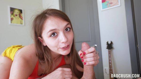 Young beauty fools around with her stepbrother's tasty penis in a sensual POV - hellporno.com on poweredporn.com