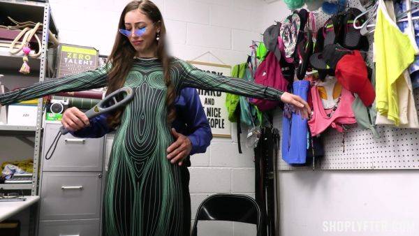 Skinny shoplifter gets stripped and fucked in a naughty tryout - xbabe.com on poweredporn.com