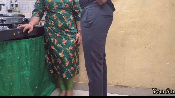 Caught my saali jerking off to porn in the kitchen - anysex.com - India on poweredporn.com