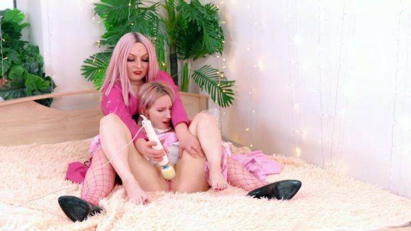 Lesbian Bdsm Fetish Mistress In Pvc And Pretty Slave Princess Hitachi - Arya Grander - hclips.com on poweredporn.com