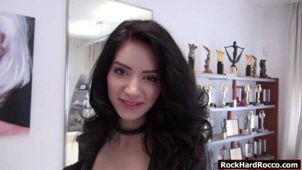 Delia Gets Her Wet Pussy Rammed By Roccos Big Cock With Rocco Siffredi - videomanysex.com on poweredporn.com