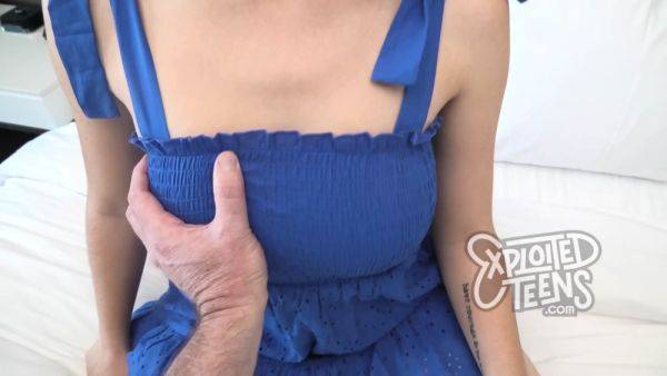 This teen with huge natural tits sucks dick POV style - hclips.com on poweredporn.com