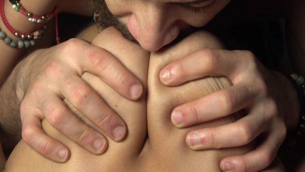 Just Playing With These Beautiful Big Boobs. Tits On Face Licking And Sucking Nipples - hclips.com on poweredporn.com