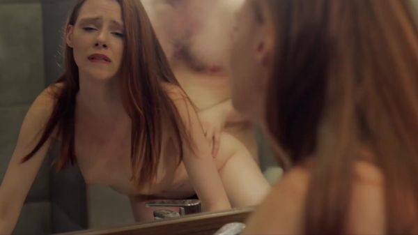 Gorgeous redhead sucks cock before feeling it from behind - anysex.com on poweredporn.com