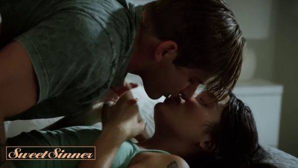 Vanessa Sky's tight ass and sweet mouth take on Nathan Bronson's massive cock until she's shaking with pleasure - sexu.com on poweredporn.com