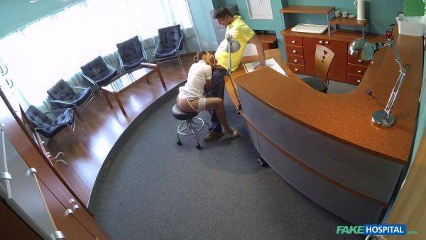 Sensual Nurse Heals Patient With Hard Office Sex - videomanysex.com on poweredporn.com