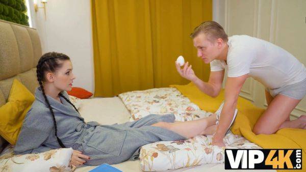 Anie Darling gets her tight pussy filled with cum while masturbating in HD - sexu.com on poweredporn.com