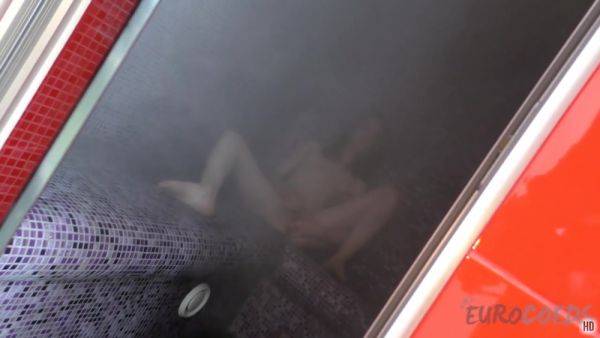 Fresh 18yo Cacao Masturbating With A Lipstick Vibrabor In The Sauna And Rinsing Off In The Jacuzzi - hotmovs.com on poweredporn.com