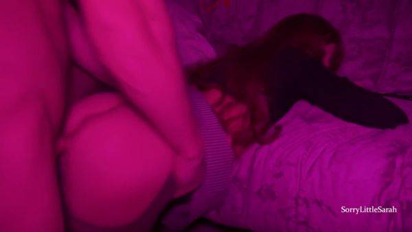 Sorrylittlesarah - Wife In Torn Pantyhose Cheating On Husband, Talking To Him On The - upornia.com on poweredporn.com