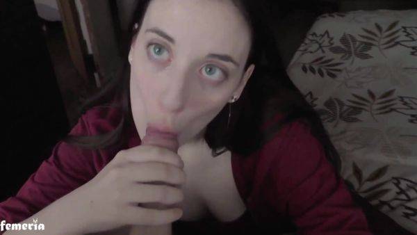 Dreamer girl borderline SMOKES that cock before fucking hard - anysex.com on poweredporn.com