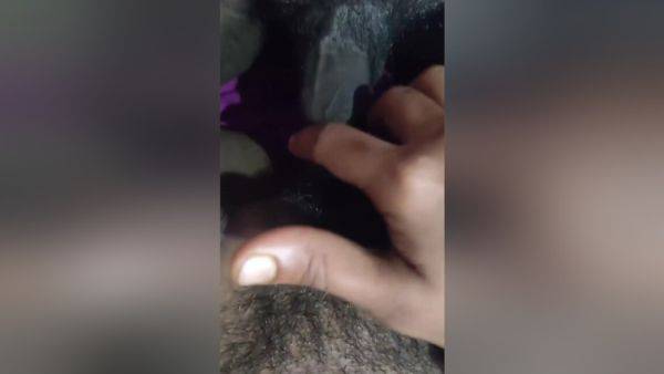 Cheating Housewife Rubbing Man Dick To Her Pussy And Doing Fingering So Sexy With Her Hands - desi-porntube.com - India on poweredporn.com