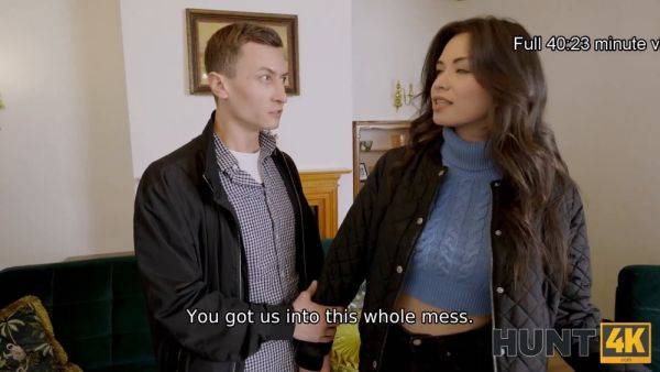 Euro chick gets unfucked while cuckold hubby watches in POV - sexu.com - Czech Republic on poweredporn.com