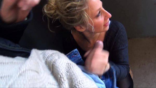 Amateur Blonde Blowjob CIM - drtuber.com on poweredporn.com