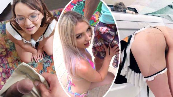 Watch Leila Cove's tight ass bounce as she takes every inch of his cock in every position possible! - sexu.com - Usa on poweredporn.com