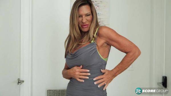 Our New 60plus Milf Shows Off Her Big Tits And Fuckable Pussy And Talks Dirty - hotmovs.com on poweredporn.com